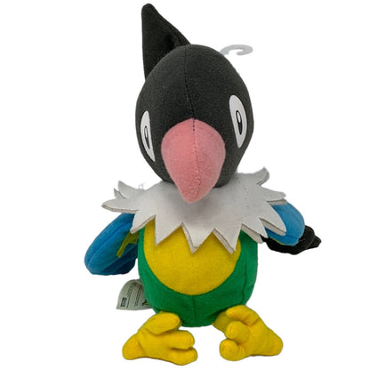 Pokemon Chatot Plush Beanbag Beanie Stuffed Animal Toy 2007 Nintendo Jakks 7"