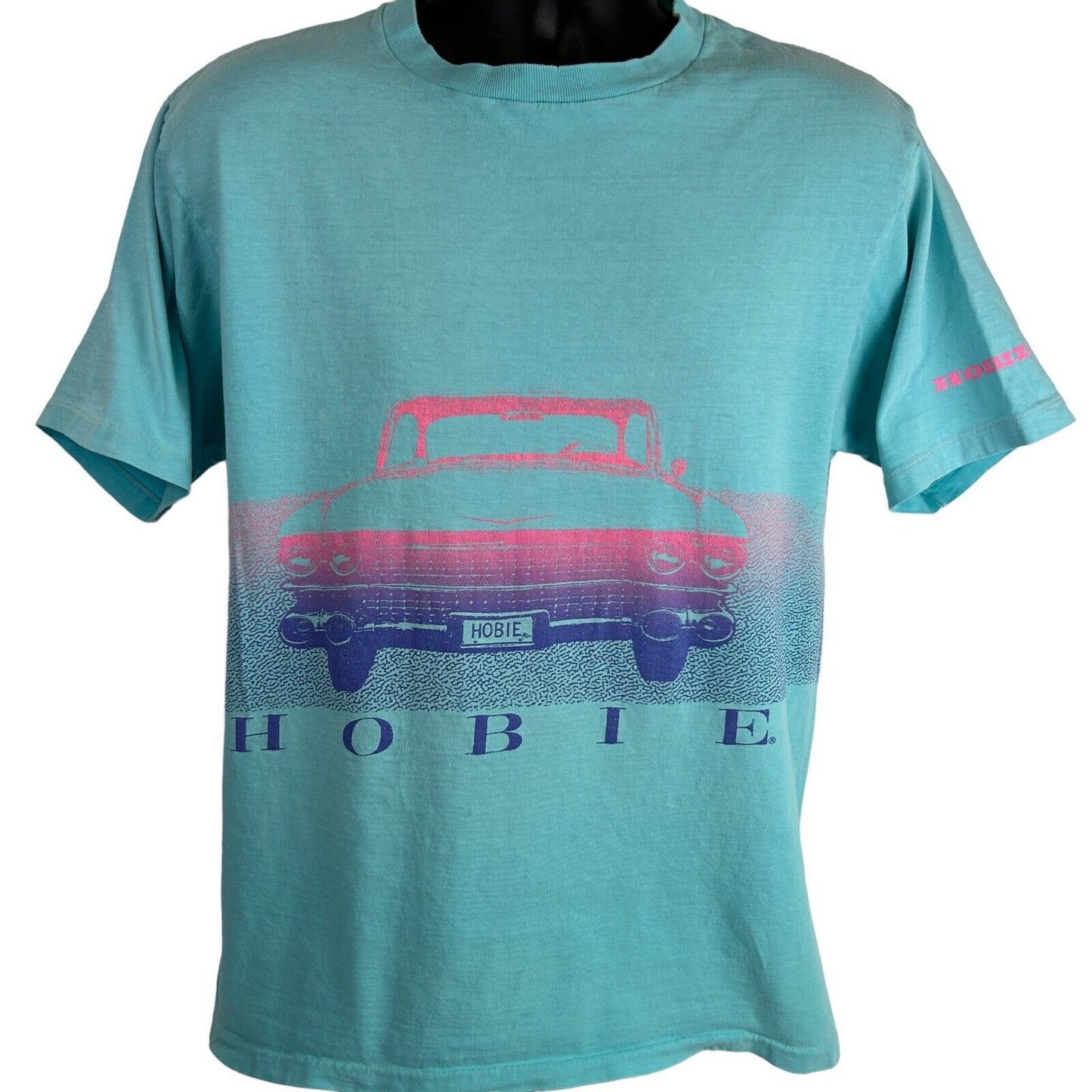 Vintage Hobie 1959 Cadillac Coupe DeVille T Shirt Mens Large Surfer Surfing Blue