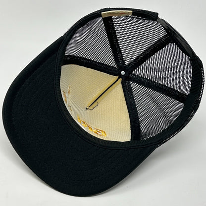 Vintage 90s Graco Robotics Inc Trucker Hat Baseball Cap GRI Mesh Snapback Black