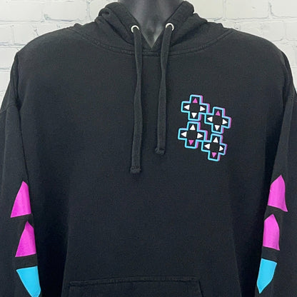 WWE UpUpDownDown Hoodie XXL 2XL Black Xavier Woods Austin Creed Wrestling Gaming
