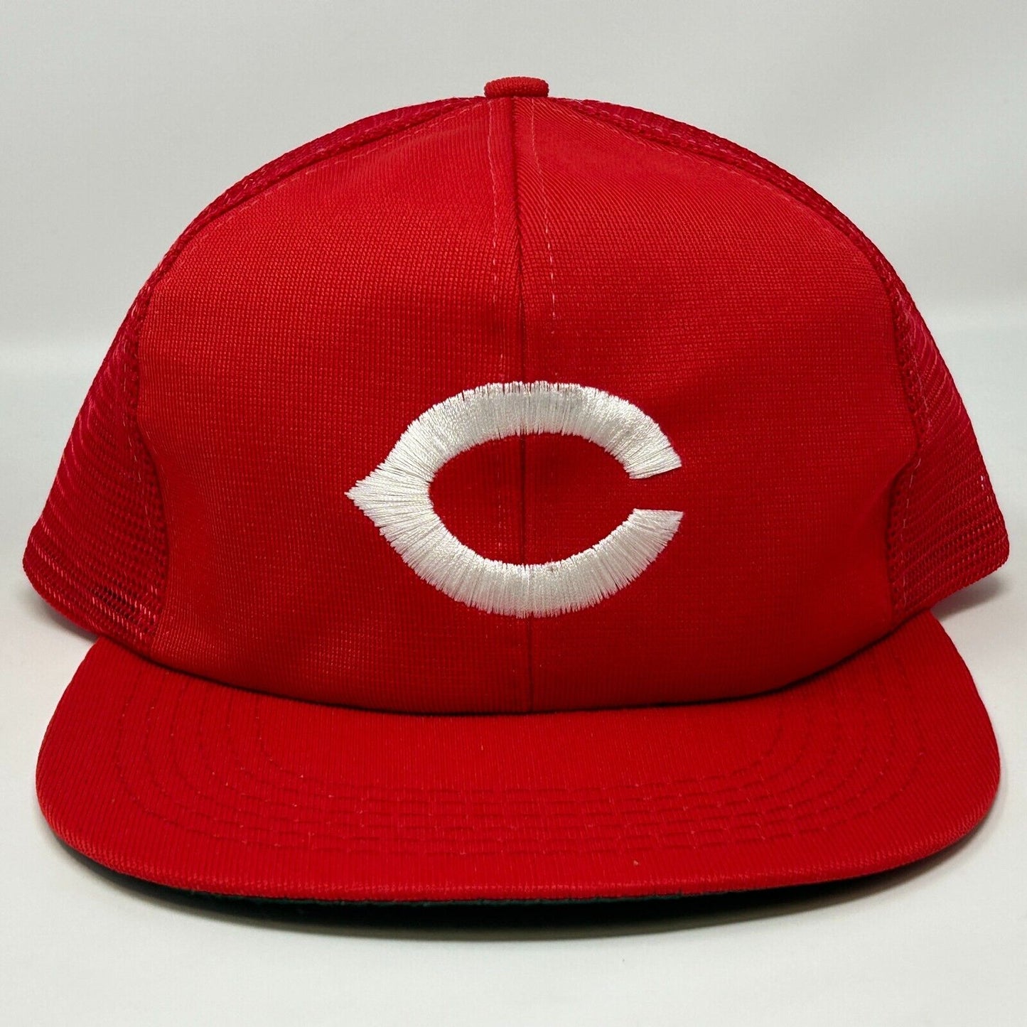 Cincinnati Reds Trucker Hat Vintage 90s Red MLB Mesh Snapback Baseball Cap New