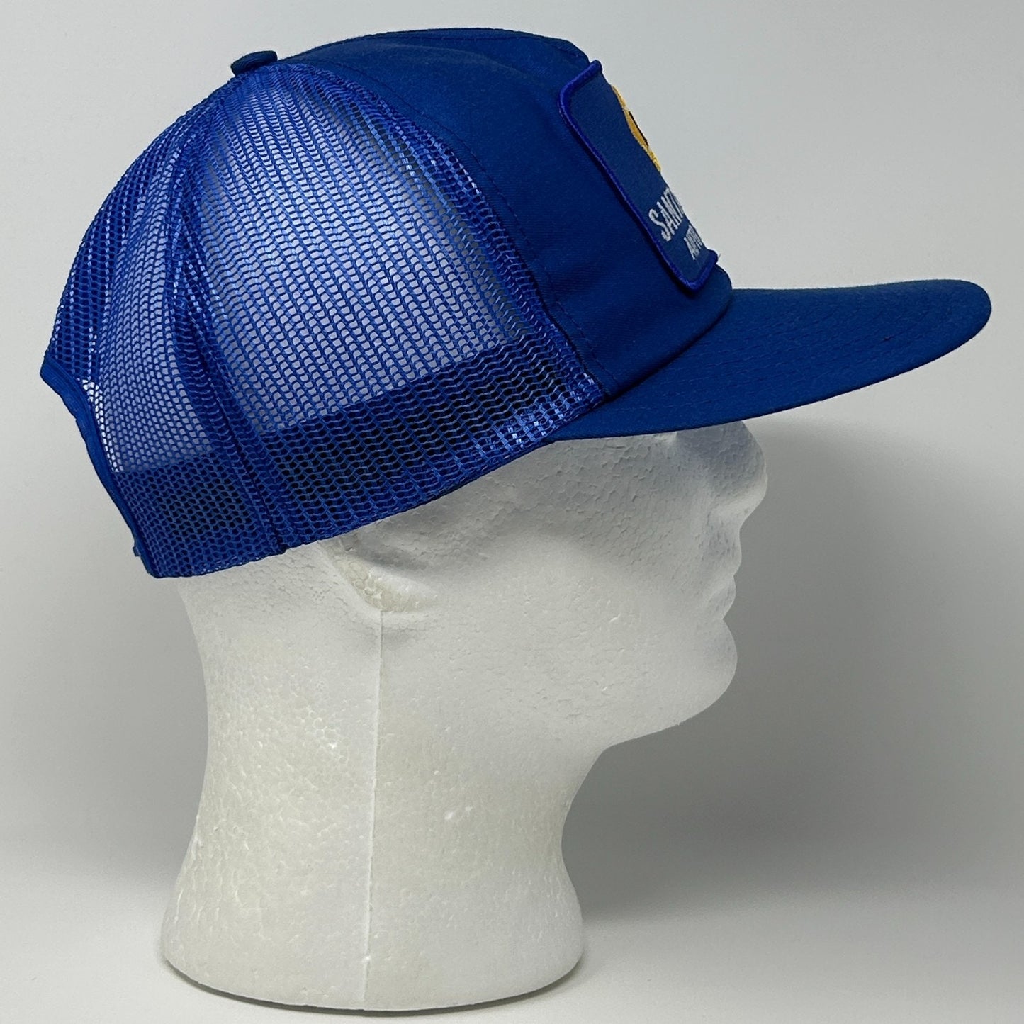 Vintage 80s NAPA Auto Parts Santa Rosa Trucker Hat Baseball Cap Snapback Blue