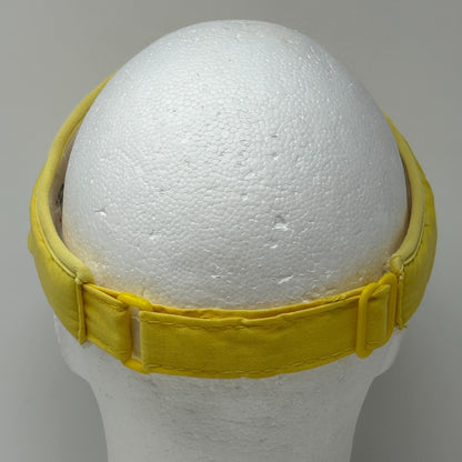 Vintage Pepsi Challenge 10000 Meter Series Visor Hat Cap Yellow 80s Strapback