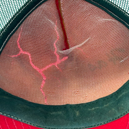 Vintage 90s Hasties Capitol Sand Gravel Co Trucker Hat Cap Sacramento Red USA