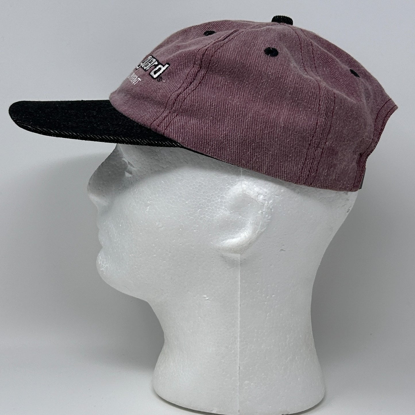 Vintage 90s Weather Guard Dad Hat Baseball Cap Truck Van Equipment Strapback Red