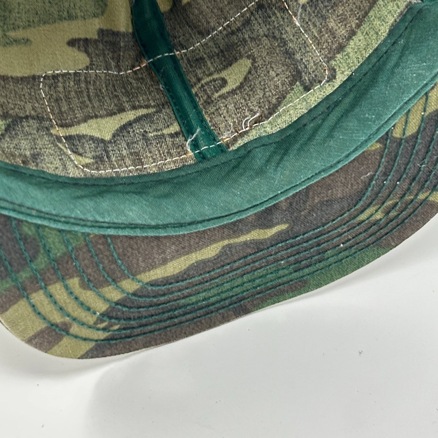 Vintage Levi Garrett Chewing Tobacco Hat Baseball Cap Camouflage Snapback Green