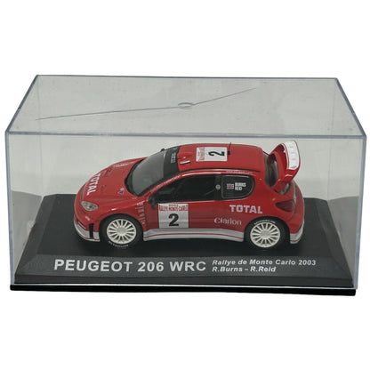 Peugeot 206 WRC Rallye de Monte Carlo 2003 Rally Diecast Race Car 1/43 Altaya