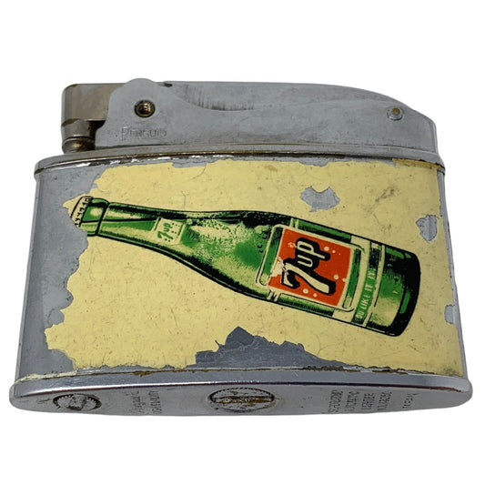 7up Soft Drink Advertising Pocket Lighter Vintage 50s 60s 7 UP Soda Pop Cola