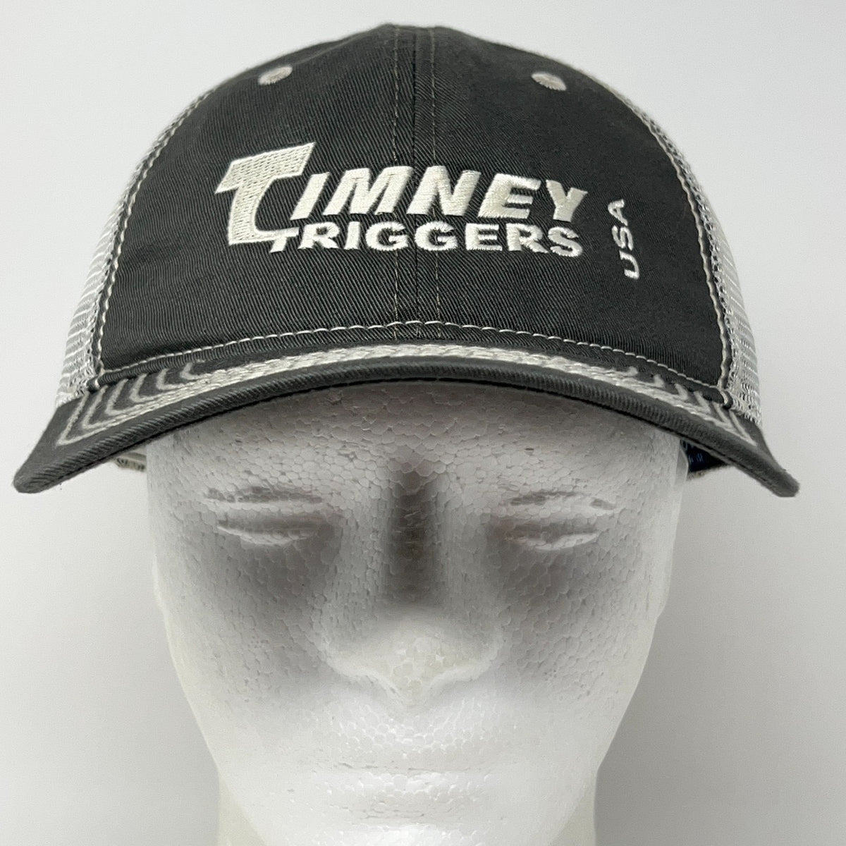 Timney Triggers USA Gun Rifle Firearm Shooting Trucker Hat Baseball Cap Gray