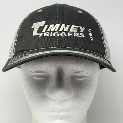 Timney Triggers USA Gun Rifle Firearm Shooting Trucker Hat Baseball Cap Gray