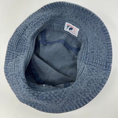 Vintage StarKist Charlie the Tuna Bucket Hat Blue Fishermans Hat Pail Hat S-M