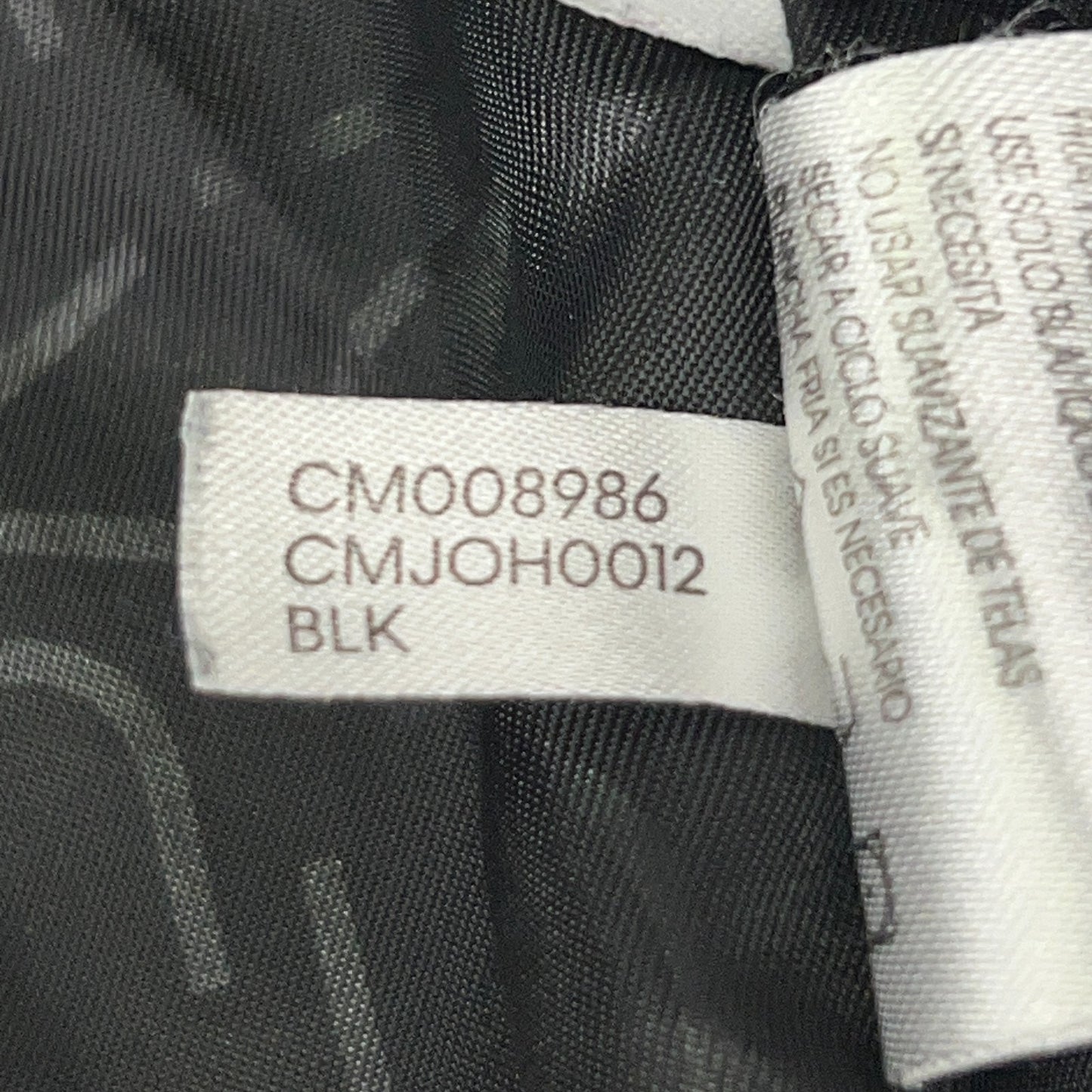 Calvin Klein Flight Jacket XXL 2XL Black Quilted Polyester Zip Pocket Bomber