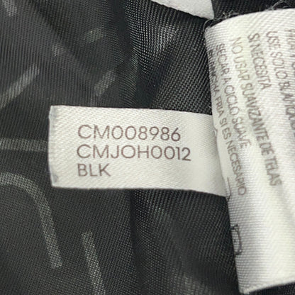 Calvin Klein Flight Jacket XXL 2XL Black Quilted Polyester Zip Pocket Bomber