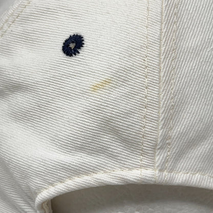 Vintage 90s New York NY Yankees Hat Baseball Cap MLB Snapback White 6 Panel