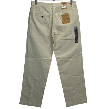 Pantalones chinos Wilton de GH Bass, 30 de ancho x 29 de largo, color caqui, de algodón, para hombre, color beige