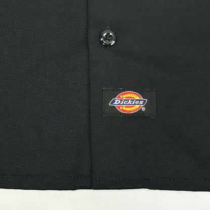 Riot Games Tek Bar Dickies 前扣衬衫 中号 视频游戏玩家 男式 黑色