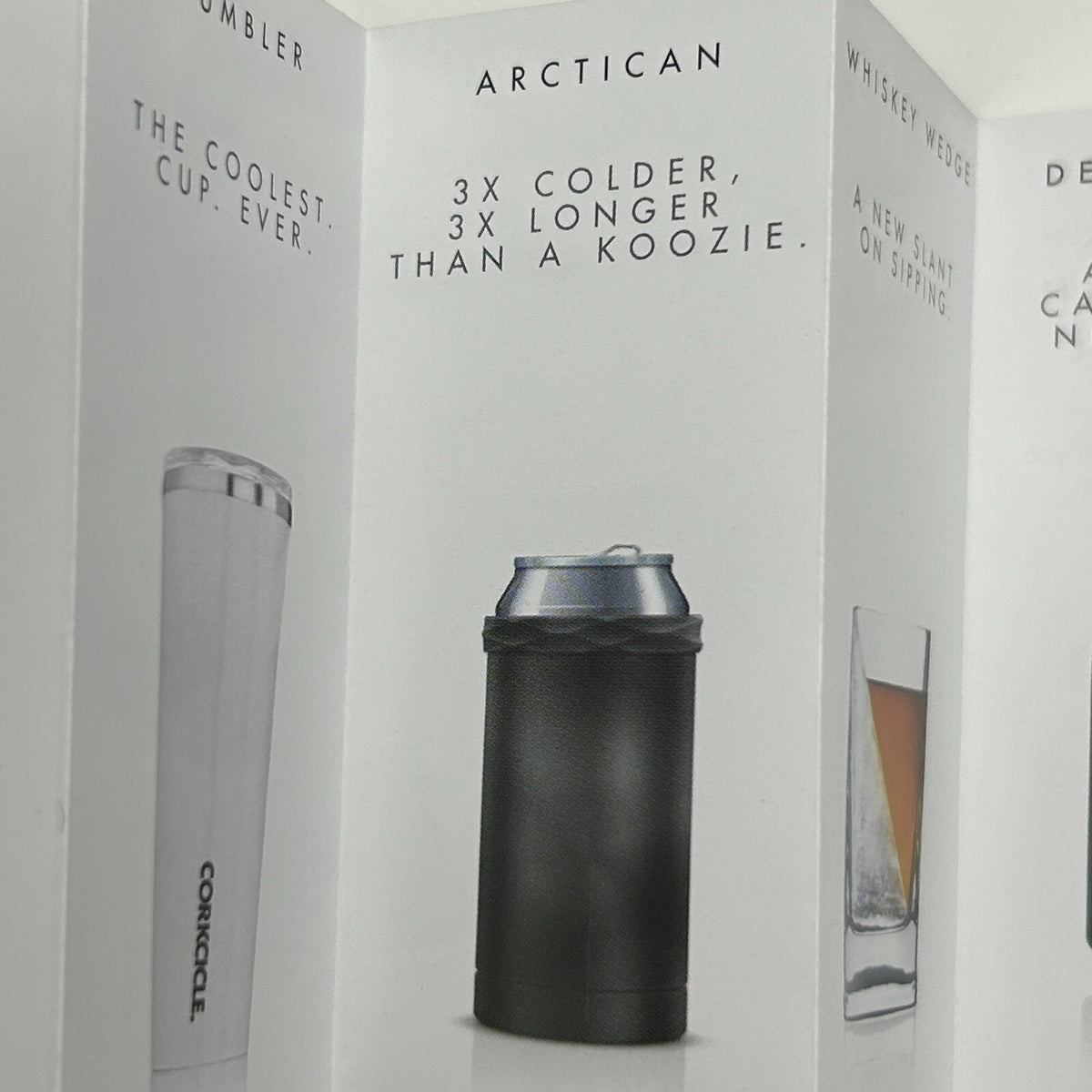Lot of 2 Caddyshack Corkcicle Arctican Can Bottle Cooler Black Travis Mathew