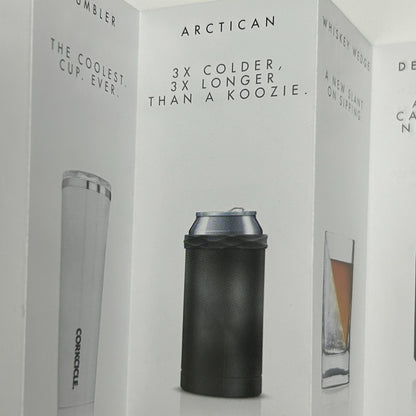 Lot of 2 Caddyshack Corkcicle Arctican Can Bottle Cooler Black Travis Mathew