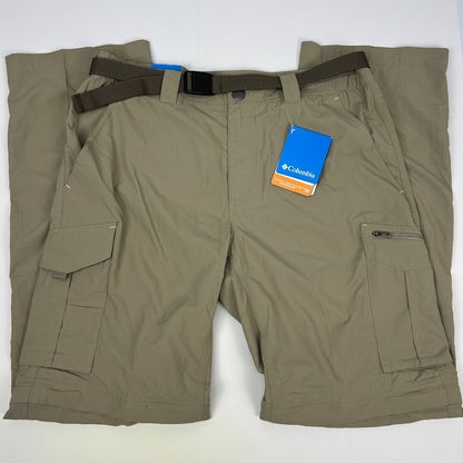 Columbia Silver Ridge Convertible Cargo Pants AM8004 Tan Khaki Beige Mens 34x32