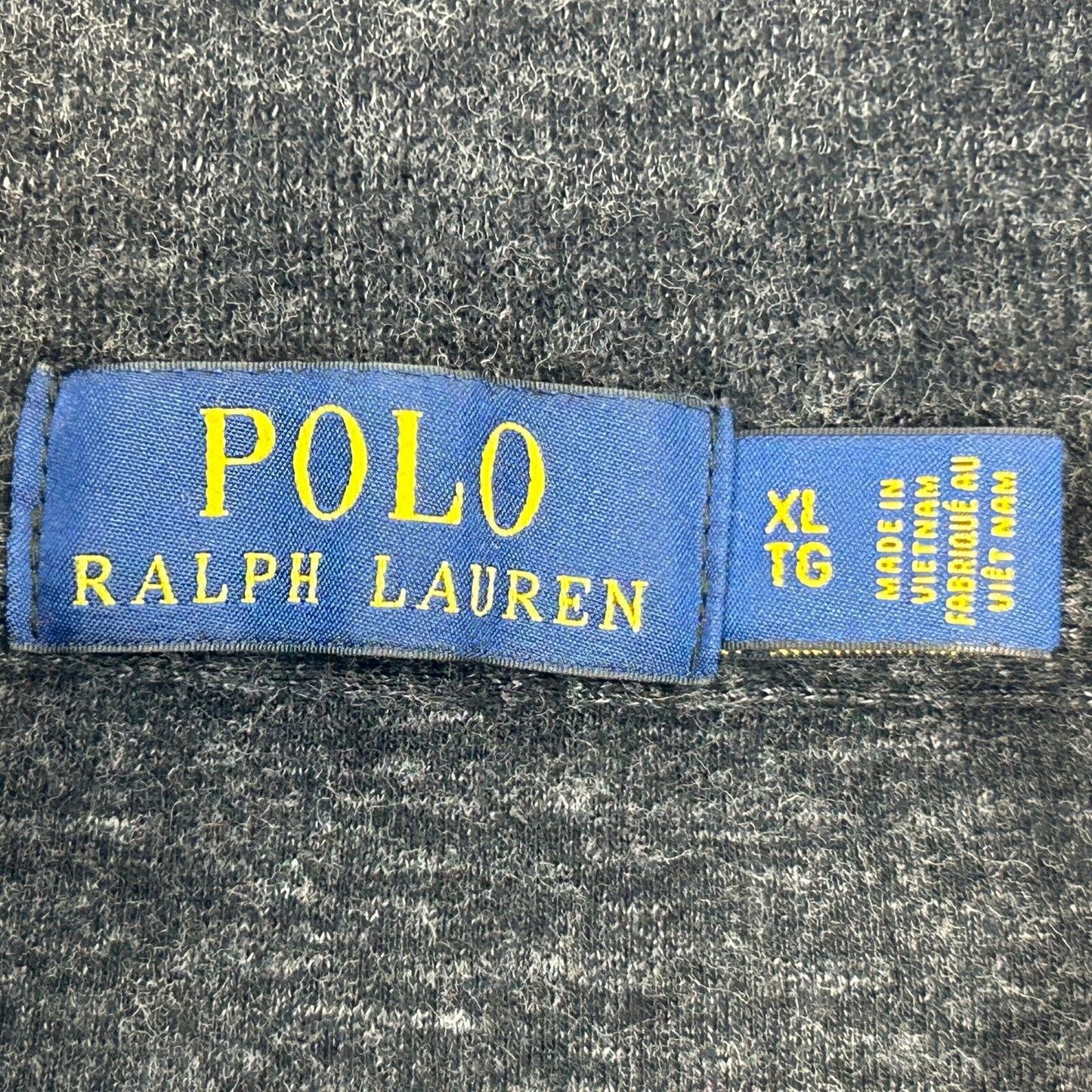 Polo Ralph Lauren 1/4 四分之一拉链毛衣 加大码 棉质 长袖 男式 黑色