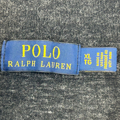 Suéter de algodón de manga larga para hombre, talla extragrande, color negro, con cremallera de 1/4 de cuarto, de Polo Ralph Lauren