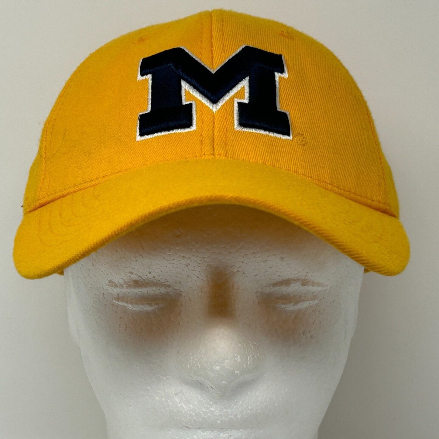 Michigan Wolverines Baseball Hat Cap Yellow University NCAA Flex One Fit S/M