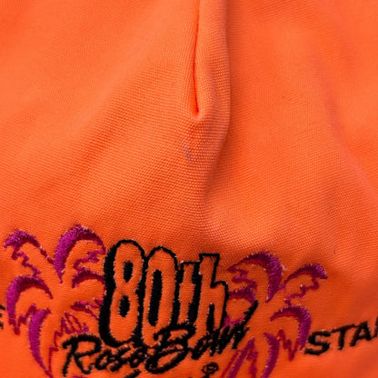 Vintage 90s 1994 Rose Bowl Game Staff Hat Cap Blaze Orange Wisconsin Badgers