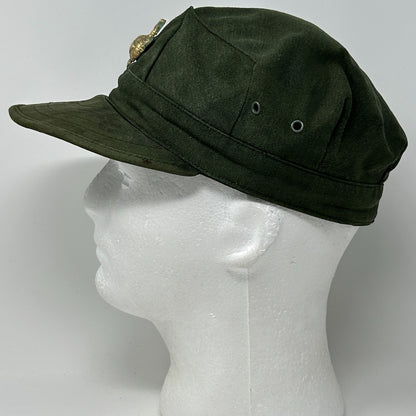 Vintage USMC Marines Utility Cover Hat OD Olive Green Military Cap 6 7/8