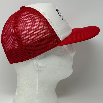 Vintage 80s Shriners Hillbilly Clan 47 Trucker Hat Baseball Cap Snapback Red - Neon Vintage
