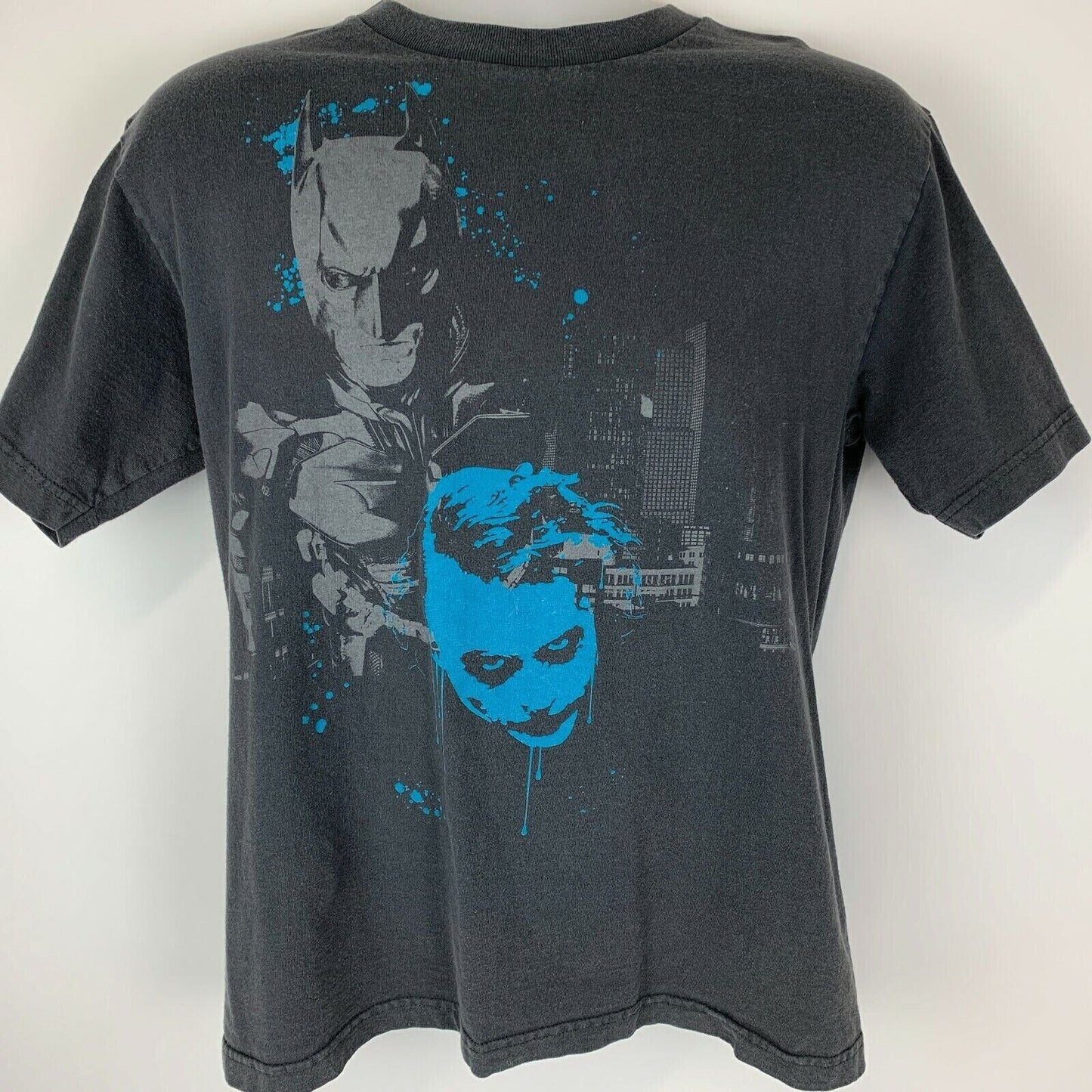 Camiseta Batman Joker El Caballero Oscuro, tamaño mediano, película de DC Comics, para hombre, color gris