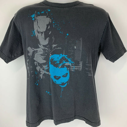 Batman Joker The Dark Knight T Shirt Medium DC Comics Movie Film Tee Mens Gray