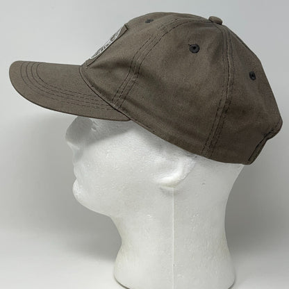 Vintage 90s B.U.M. Equipment Dad Hat Baseball Cap BUM Leather Strapback Gray