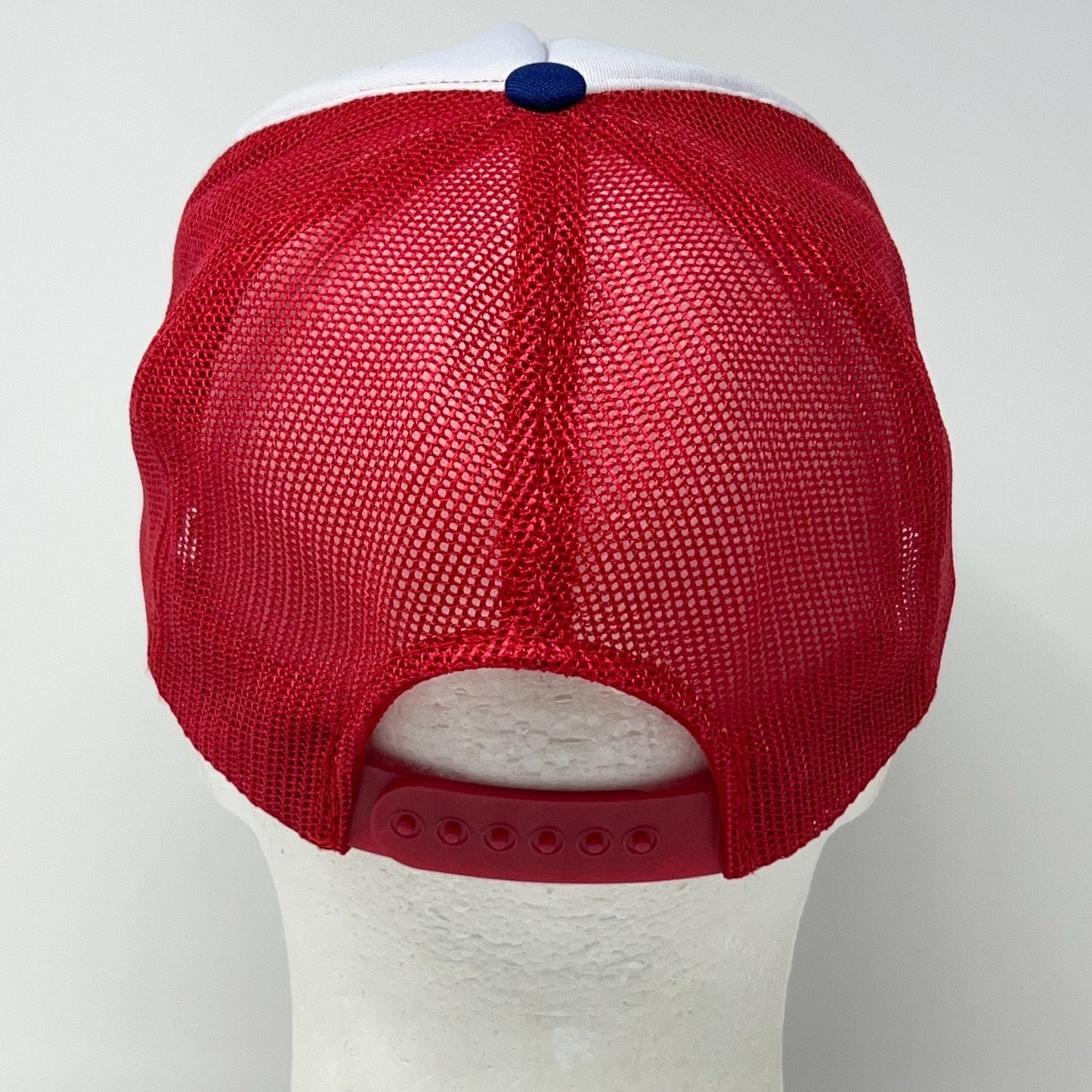 Vintage 80s USA Olympics McDonalds Trucker Hat Baseball Cap Mesh Snapback Red