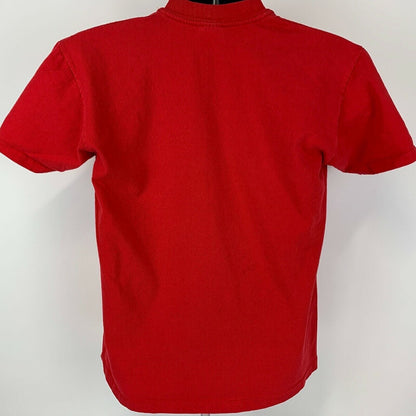 Camiseta vintage de los años 80 de la Asociación Ecuestre de Hawái para hombre, color rojo, talla mediana