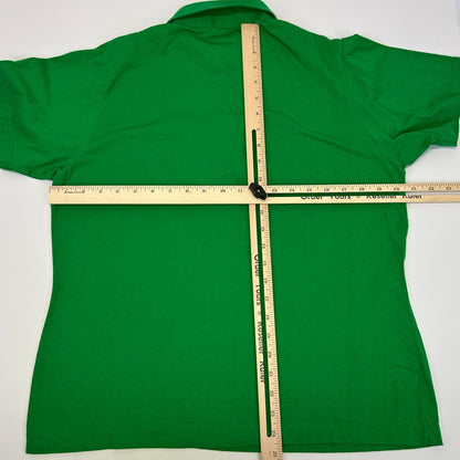 Vintage 80s Capri Isles Golf Club Womens Polo Shirt Venice Florida Green L Large