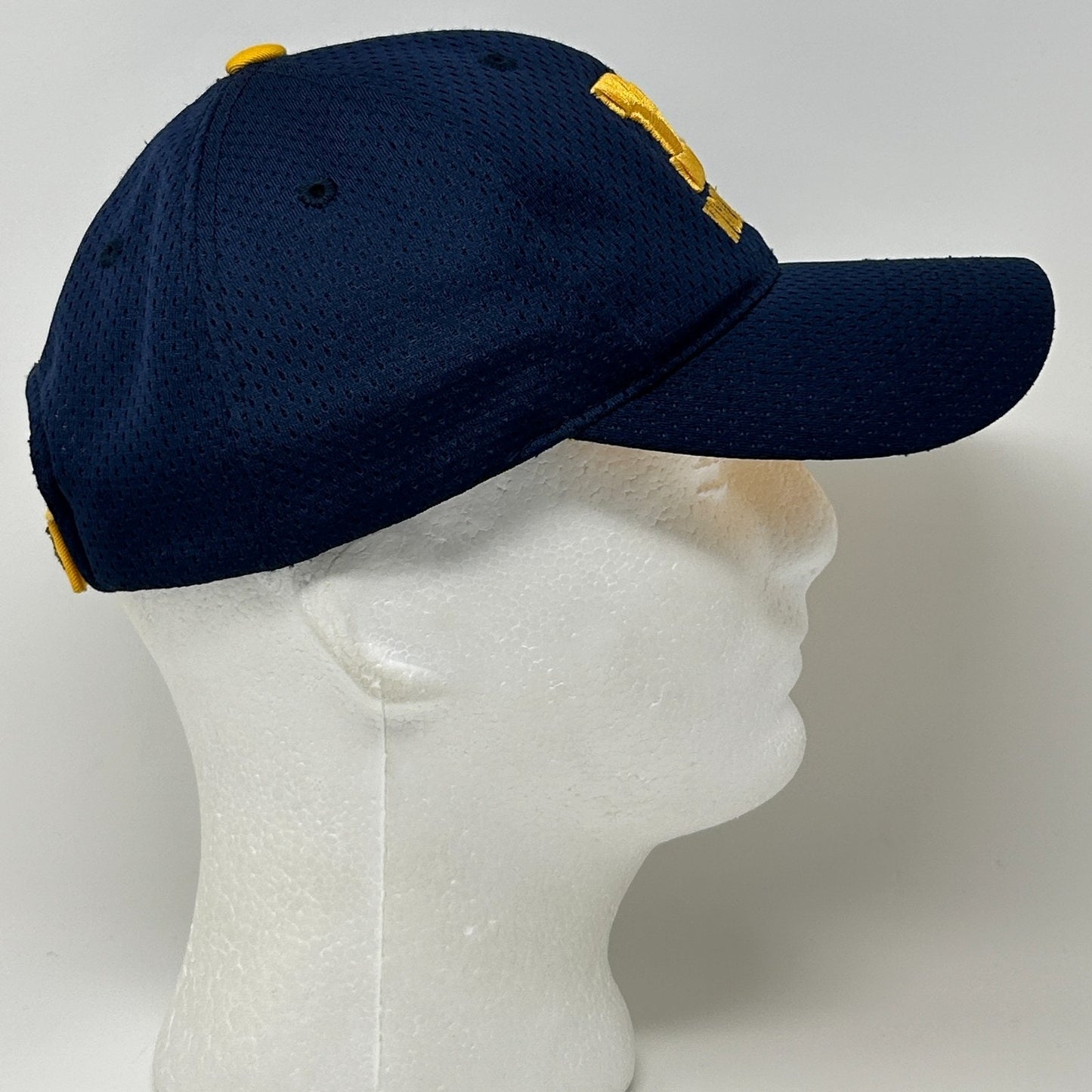 Michigan Wolverines Hat Cap University Starter Strapback Blue Jersey Mesh NCAA