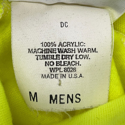 Vintage 90s Medalist Turtleneck T Shirt S Small Fluorescent Neon Yellow LS Ski