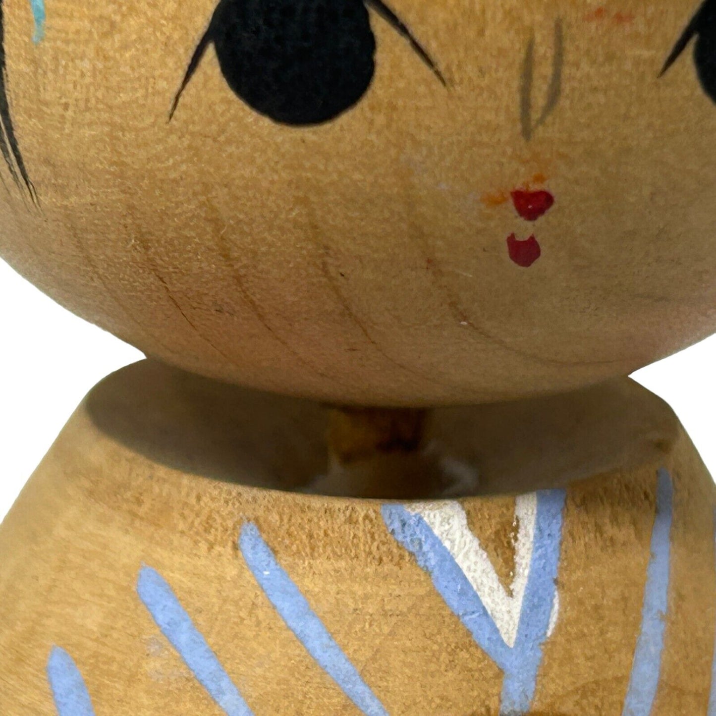 Vintage Japanese Wooden Kokeshi Doll Handmade Folk Art