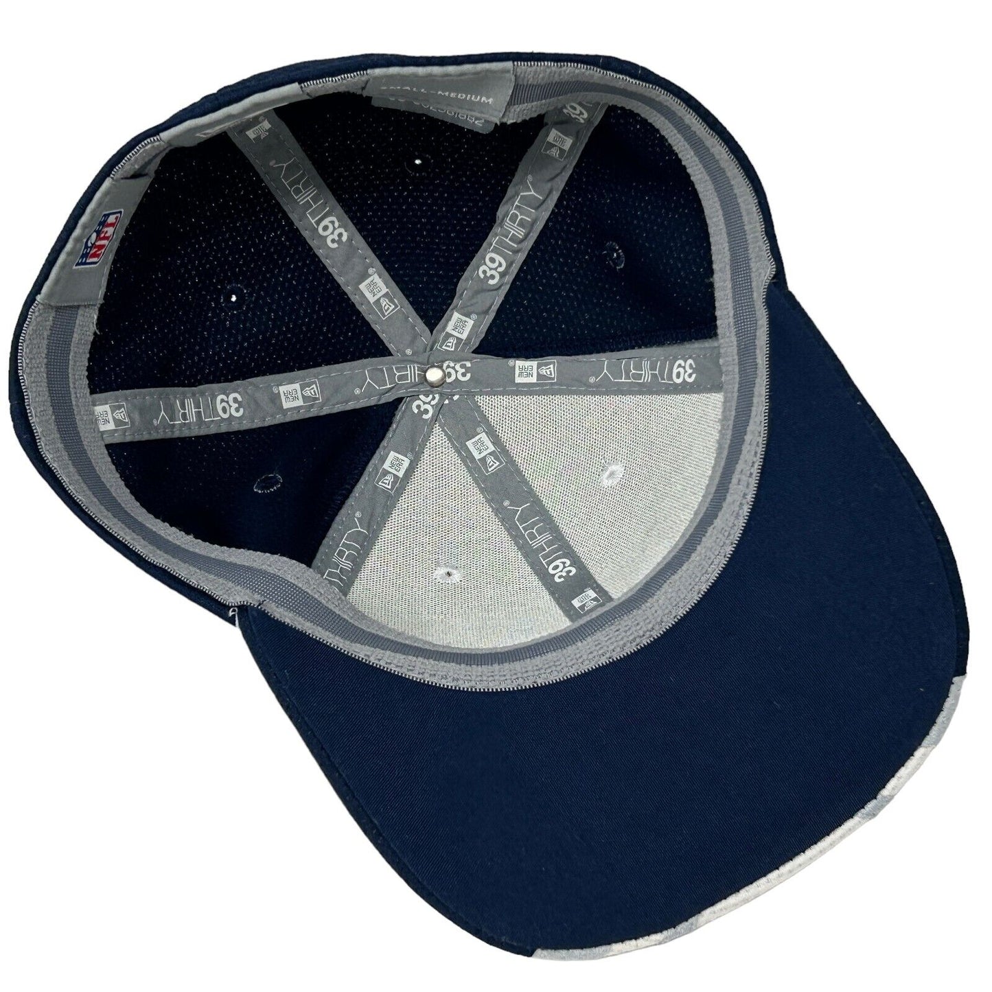 Dallas Cowboys Hat Blue White New Era 39Thirty NFL Baseball Cap Flex S/M