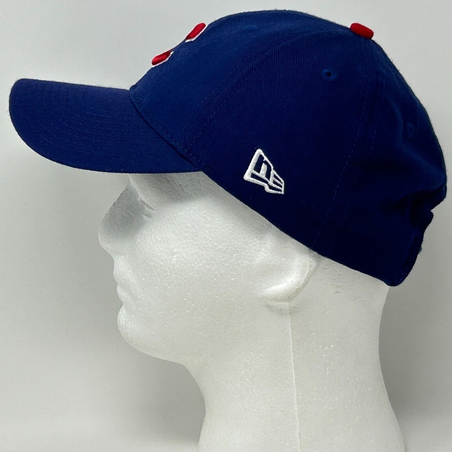 Chicago Cubs Baseball Hat Cap Blue New Era MLB Strapback Six Panel Wool Blend