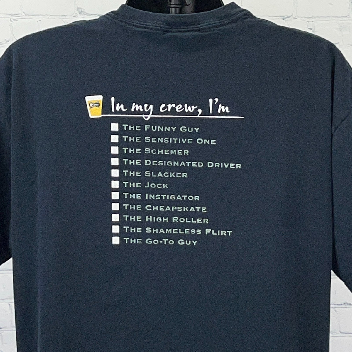Bushmills Irish Whiskey T Shirt XL X-Large Black Funny Crew Drinking Bar Tee