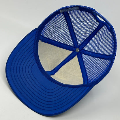 Vintage 80s NAPA Auto Parts Santa Rosa Trucker Hat Baseball Cap Snapback Blue