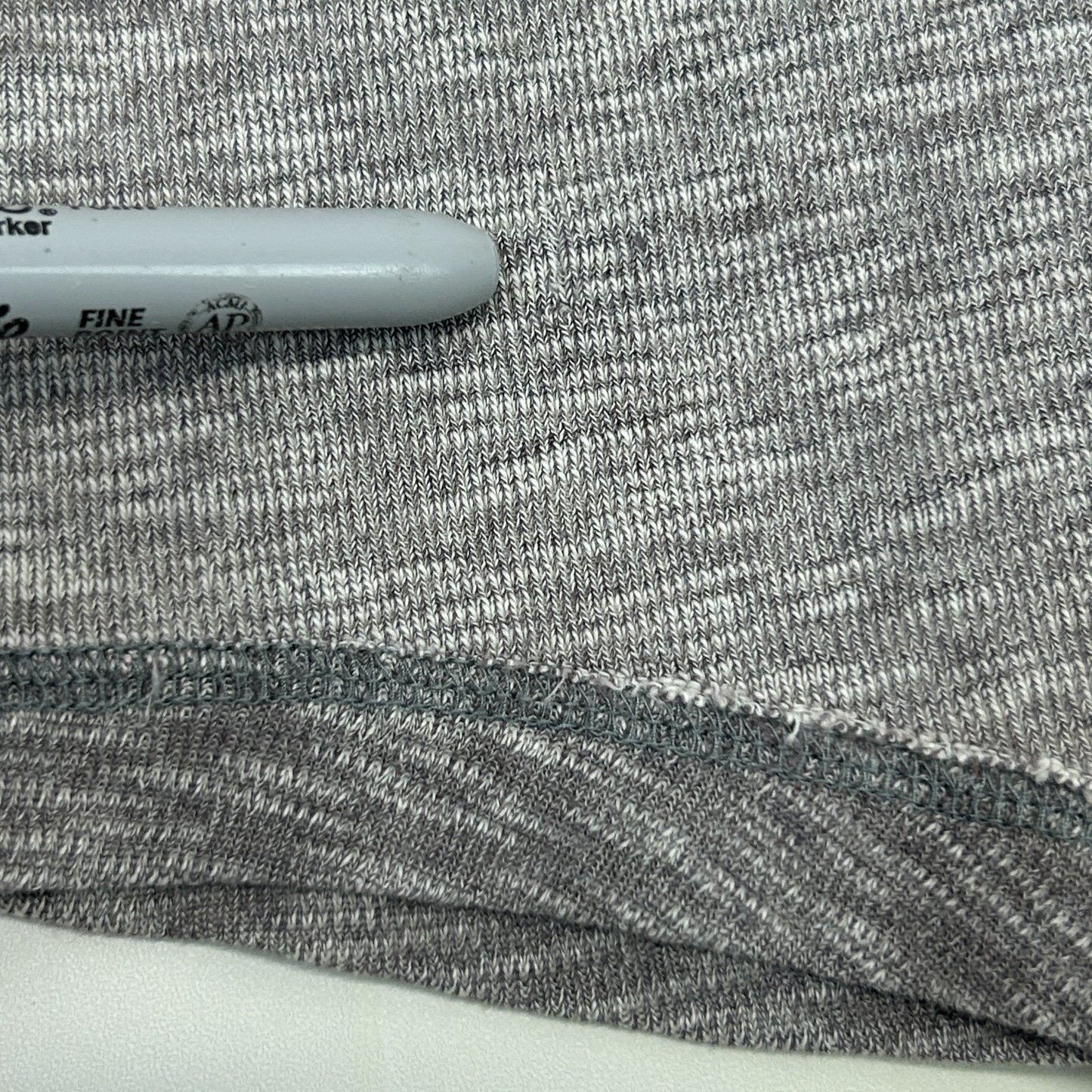 Lucky Brand Henley T Shirt Long Sleeve Gray L Large