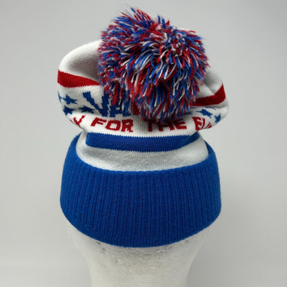 Vans Only For The Elite Cuffed Pom Pom Beanie Toque Winter Hat Skater White