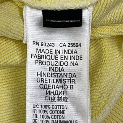 Diesel Tiger Alby B8 Hoodie L Large Yellow Hooded Sweatshirt Long Sleeve Cotton