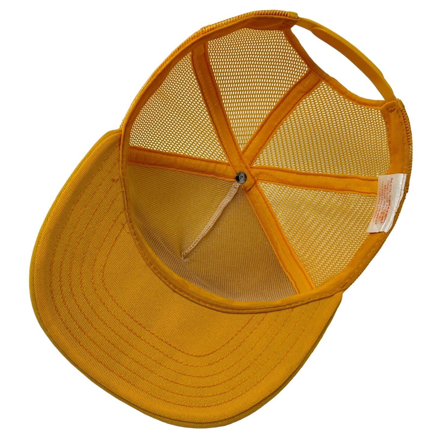 Pickup Truck Vintage 80s Trucker Hat Las Vegas Camper Yellow Mesh Baseball Cap