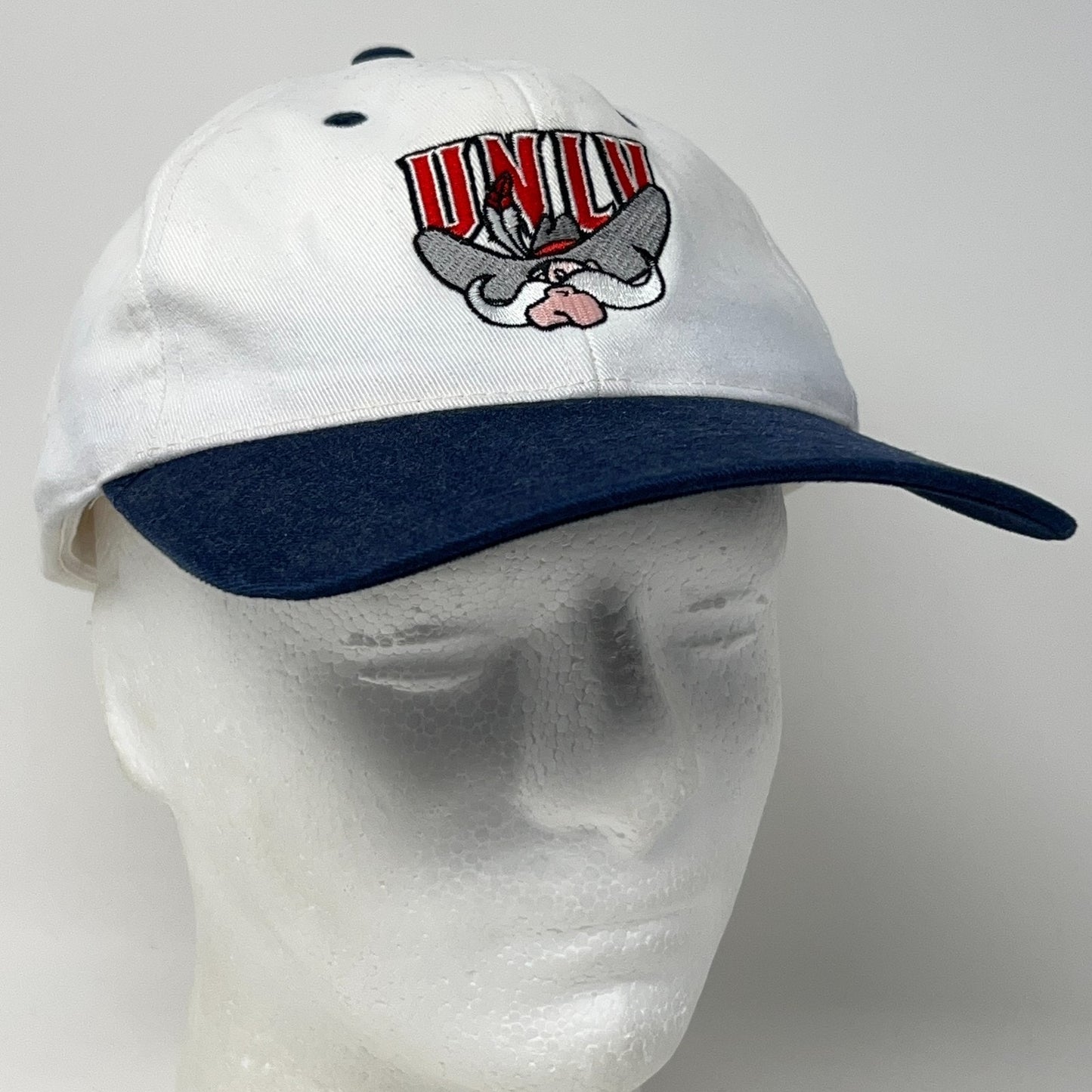 Vintage UNLV Runnin Rebels Nextlink Hat Baseball Cap White Las Vegas Strapback