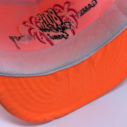 Vintage 90s 1994 Rose Bowl Game Staff Hat Cap Blaze Orange Wisconsin Badgers