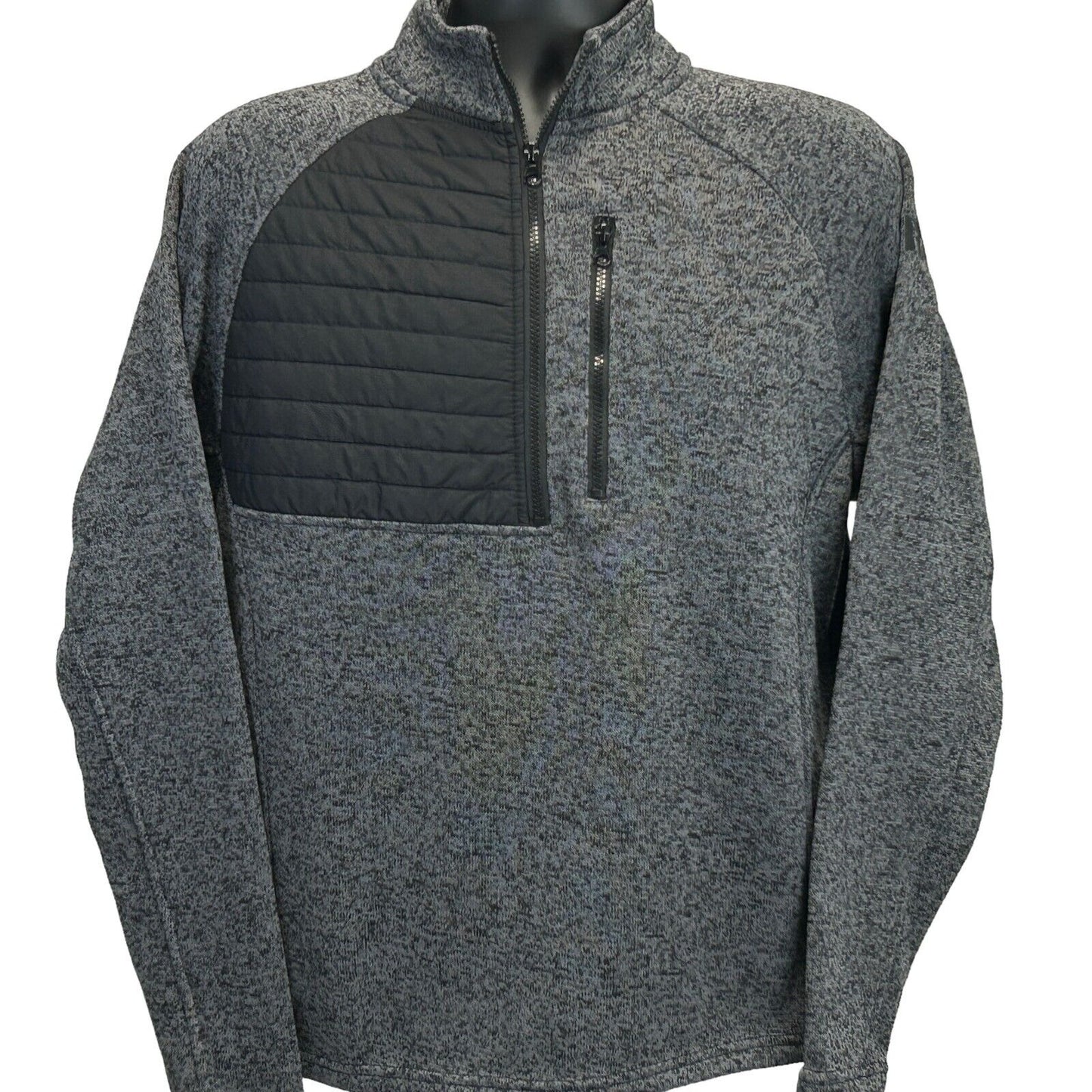 Chaqueta tipo suéter de tiro con cremallera 1/2 NRA, grande, para caza y cazador, para hombre, color gris