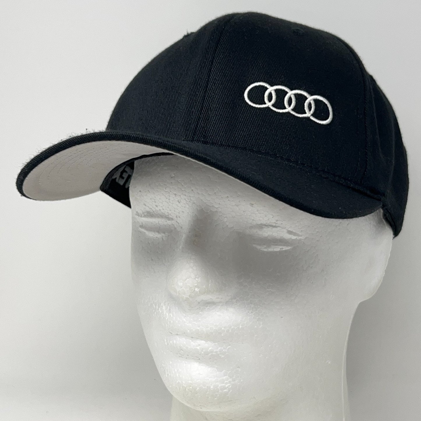 Audi Logo Hat Baseball Cap Cars Automobiles Vehicles 6 Panel Black FlexFit L-XL